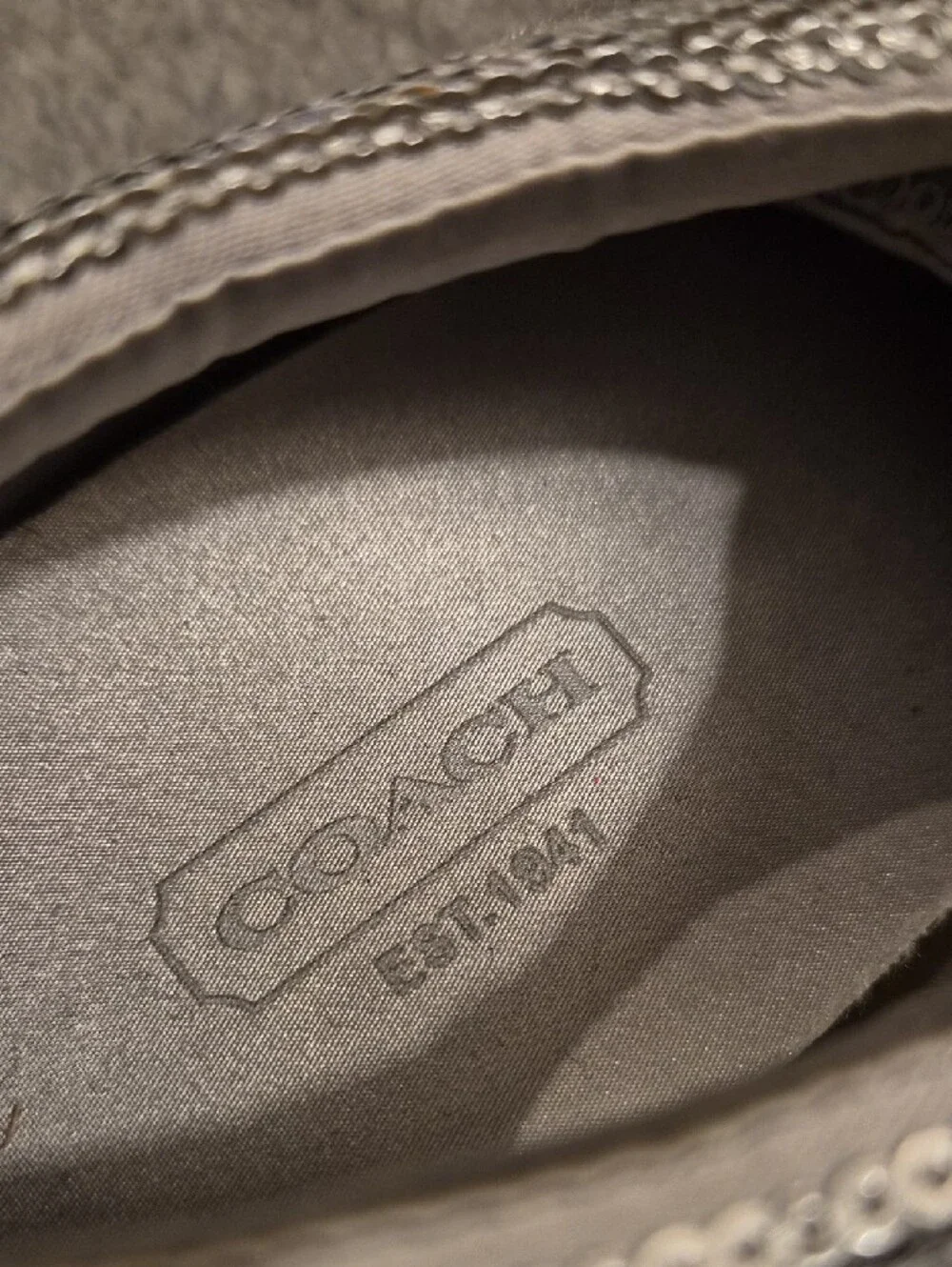 Coach Silver Sequin Low-Top Sneakers